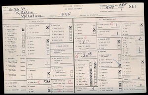 WPA household census for 595 W UPLAND, Los Angeles County