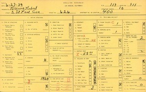 WPA household census for 626 S ST PAUL ST, Los Angeles