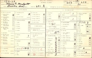 WPA household census for 641 BROOKS AVE, Los Angeles County