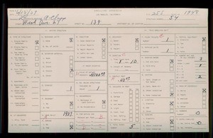 WPA household census for 139 W 27TH AVENUE, Los Angeles