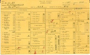 WPA household census for 623 W 5TH, Los Angeles
