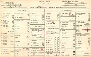 WPA household census for 215 WEST 50TH STREET, Los Angeles County
