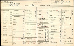 WPA household census for 438 WEST 54TH STREET, Los Angeles County