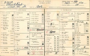 WPA household census for 1307 WEST M STREET, Los Angeles County