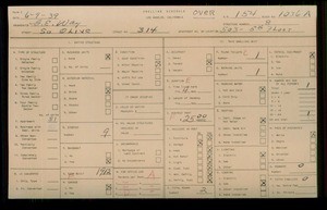 WPA household census for 314 S OLIVE, Los Angeles