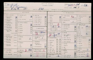 WPA household census for 568 W 26TH STREET, Los Angeles County