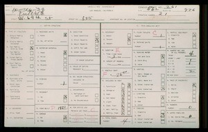 WPA household census for 825 W 69TH ST, Los Angeles County