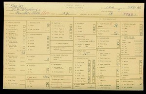 WPA household census for 231 BUNKER HILL, Los Angeles