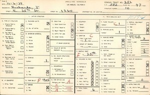 WPA household census for 1260 E 35TH STREET, Los Angeles County