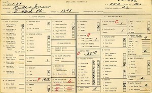 WPA household census for 1345 E 43RD, Los Angeles