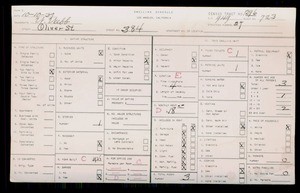 WPA household census for 384 W OLIVER, Los Angeles County