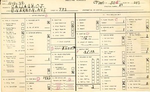 WPA household census for 783 E VERNON, Los Angeles