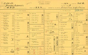 WPA household census for 1342 W 5TH ST, Los Angeles