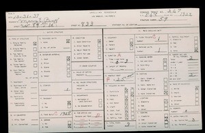 WPA household census for 833 W 84TH ST, Los Angeles County