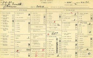 WPA household census for 2424 FOLSOM, Los Angeles