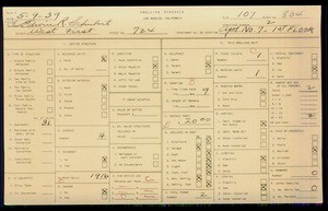 WPA household census for 724 W 1ST ST, Los Angeles