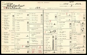WPA household census for 134 East 82nd Place, Los Angeles County