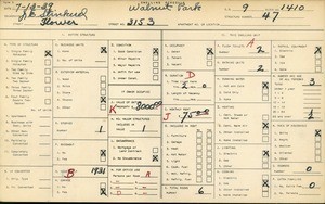 WPA household census for 3153 FLOWER ST, Los Angeles County