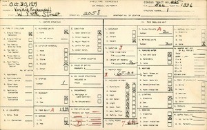 WPA household census for 2058 WEST 84TH STREET, Los Angeles County