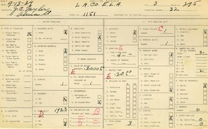 WPA household census for 1151 S ALMA