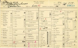 WPA household census for 630 N CASTELAR, Los Angeles