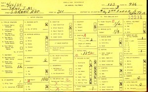 WPA household census for 311 S GRAND, Los Angeles