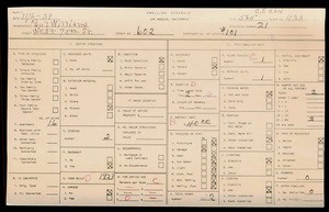 WPA household census for 602 WEST 75TH, Los Angeles County