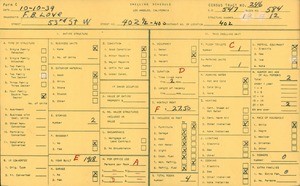 WPA household census for 402 1/2 - 400 WEST 53RD STREET, Los Angeles County