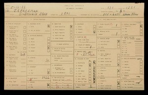 WPA household census for 1801 S BONNIE BRAE, Los Angeles