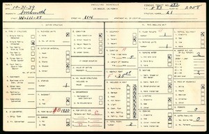 WPA household census for 114 WEST 111TH STREET, Los Angeles County