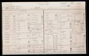 WPA household census for 1533 W 59TH PLACE, Los Angeles County