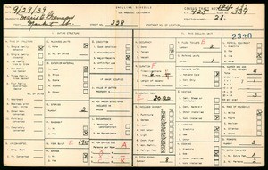 WPA household census for 228 MARKET STREET, Los Angeles County