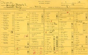 WPA household census for 4013 SUNSET, Los Angeles