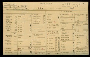 WPA household census for 734 VALENCIA STREET, Los Angeles