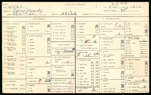 WPA household census for 221½ West 82nd Street, Los Angeles County