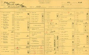 WPA household census for 617 CORONADO TERR, Los Angeles