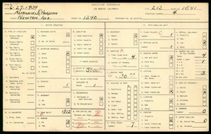 WPA household census for 1340 NEWTON ST, Los Angeles