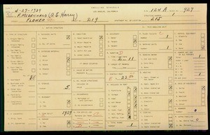 WPA household census for 219 S FLOWER, Los Angeles