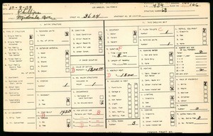 WPA household census for 3624 MIDVALE AVE, Los Angeles County
