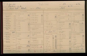 WPA household census for 821 W SUNSET BLVD, Los Angeles