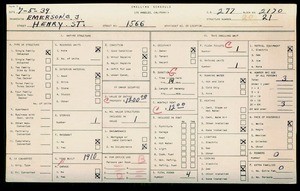 WPA household census for 1566 HENRY, Los Angeles