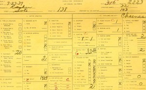 WPA household census for 138 N SOTO, Los Angeles