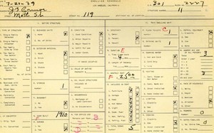 WPA household census for 119 N MOTT, Los Angeles