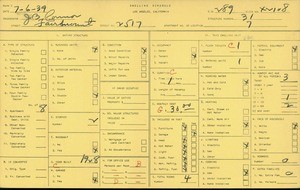 WPA household census for 2517 FAIRMOUNT, Los Angeles