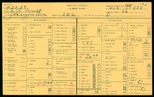 WPA household census for 202 HORIZON AVE, Los Angeles County