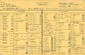 WPA household census for 4170 ZAMORA STREET, Los Angeles County