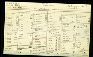 WPA household census for 2129 N MAIN ST, Los Angeles