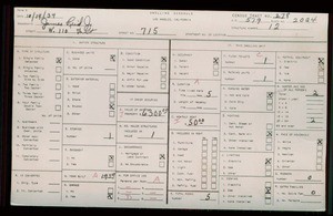 WPA household census for 715 W 110 ST, Los Angeles County