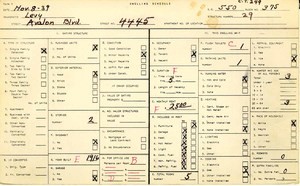 WPA household census for 4445 AVALON, Los Angeles