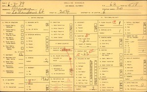 WPA household census for 254 S VENDOME ST, Los Angeles